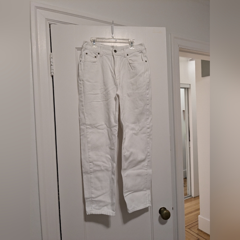 Liz Claiborne Women's Straight Leg White Jeans